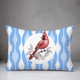 Red Cardinal Indoor/Outdoor Reversible Rectangular Pillow