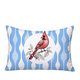 Red Cardinal Indoor/Outdoor Reversible Rectangular Pillow