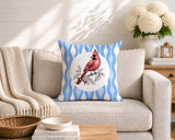 Red Cardinal Indoor/Outdoor Reversible Square Pillow