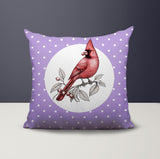 Red Cardinal Indoor/Outdoor Reversible Square Pillow