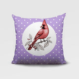 Red Cardinal Indoor/Outdoor Reversible Square Pillow