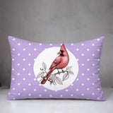 Red Cardinal Indoor/Outdoor Reversible Rectangular Pillow