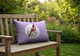 Red Cardinal Indoor/Outdoor Reversible Rectangular Pillow