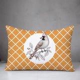 Red Cardinal Indoor/Outdoor Reversible Rectangular Pillow