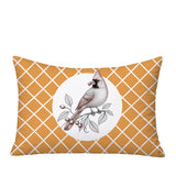 Red Cardinal Indoor/Outdoor Reversible Rectangular Pillow