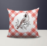 Red Cardinal Indoor/Outdoor Reversible Square Pillow