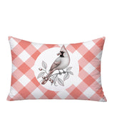 Red Cardinal Indoor/Outdoor Reversible Rectangular Pillow