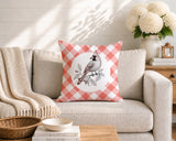 Red Cardinal Indoor/Outdoor Reversible Square Pillow
