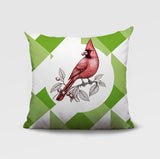 Red Cardinal Indoor/Outdoor Reversible Square Pillow