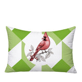 Red Cardinal Indoor/Outdoor Reversible Rectangular Pillow