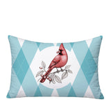 Red Cardinal Indoor/Outdoor Reversible Rectangular Pillow
