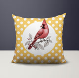 Red Cardinal Indoor/Outdoor Reversible Square Pillow