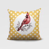 Red Cardinal Indoor/Outdoor Reversible Square Pillow