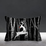 Reindeer Animal Reversible Indoor/Outdoor Rectangular Pillow