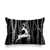 Reindeer Animal Reversible Indoor/Outdoor Rectangular Pillow