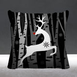 Reindeer Animal Reversible Indoor/Outdoor Square Pillow