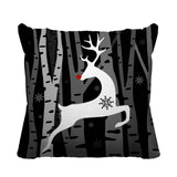 Reindeer Animal Reversible Indoor/Outdoor Square Pillow