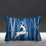 Reindeer Animal Reversible Indoor/Outdoor Rectangular Pillow