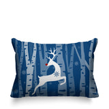 Reindeer Animal Reversible Indoor/Outdoor Rectangular Pillow