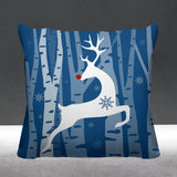 Reindeer Animal Reversible Indoor/Outdoor Square Pillow