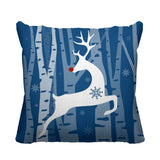 Reindeer Animal Reversible Indoor/Outdoor Square Pillow