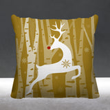 Reindeer Animal Reversible Indoor/Outdoor Square Pillow