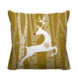 Reindeer Animal Reversible Indoor/Outdoor Square Pillow