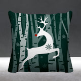 Reindeer Animal Reversible Indoor/Outdoor Square Pillow