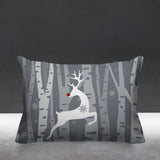 Reindeer Animal Reversible Indoor/Outdoor Rectangular Pillow