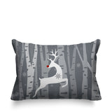 Reindeer Animal Reversible Indoor/Outdoor Rectangular Pillow