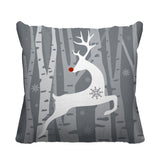 Reindeer Animal Reversible Indoor/Outdoor Square Pillow