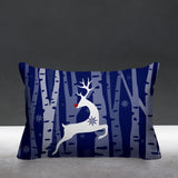 Reindeer Animal Reversible Indoor/Outdoor Rectangular Pillow