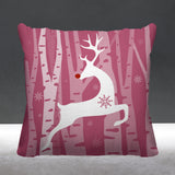 Reindeer Animal Reversible Indoor/Outdoor Square Pillow