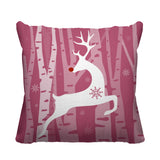 Reindeer Animal Reversible Indoor/Outdoor Square Pillow
