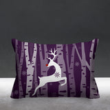 Reindeer Animal Reversible Indoor/Outdoor Rectangular Pillow