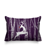 Reindeer Animal Reversible Indoor/Outdoor Rectangular Pillow