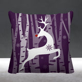 Reindeer Animal Reversible Indoor/Outdoor Square Pillow