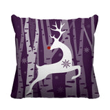 Reindeer Animal Reversible Indoor/Outdoor Square Pillow