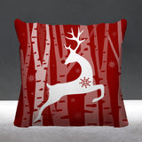 Reindeer Animal Reversible Indoor/Outdoor Square Pillow