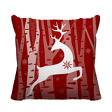 Reindeer Animal Reversible Indoor/Outdoor Square Pillow