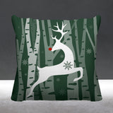 Reindeer Animal Reversible Indoor/Outdoor Square Pillow