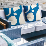 Rema Spun Polyester Square Indoor/Outdoor Throw Pillow