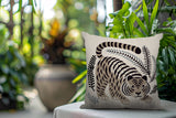 Remo Tiger Reversible Indoor/Outdoor Square Pillow