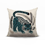 Remo Tiger Reversible Indoor/Outdoor Square Pillow