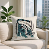 Remo Tiger Reversible Indoor/Outdoor Square Pillow