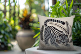 Remo Tiger Reversible Indoor/Outdoor Square Pillow