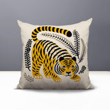 Remo Tiger Reversible Indoor/Outdoor Square Pillow