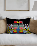 PolyTwill Bird Lumbar Indoor/Outdoor Throw Pillow