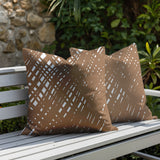 Riju Scratches 2 Sets Indoor/Outdoor Reversible Square Pillow