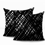 Riju Scratches 2 Sets Indoor/Outdoor Reversible Square Pillow